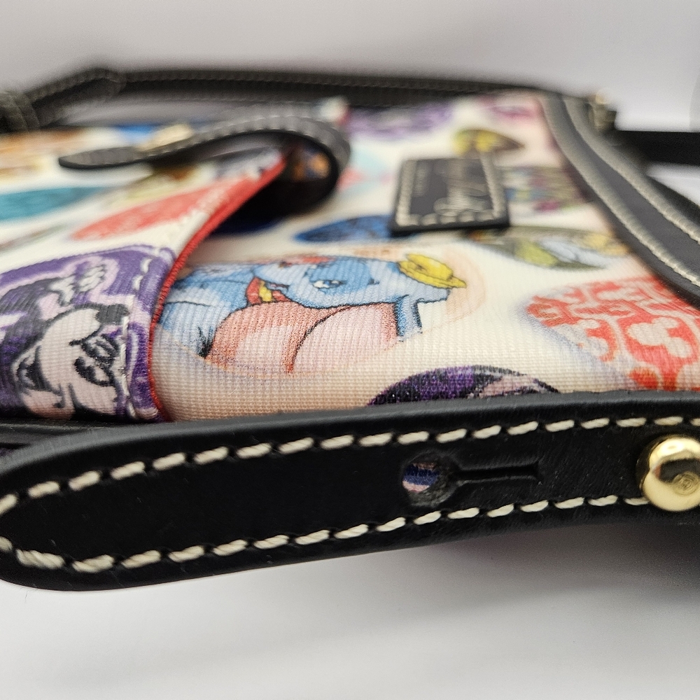 Dooney & Bourke vintage Disney Character Buttons Crossbody Bag - Picture 4 of 9